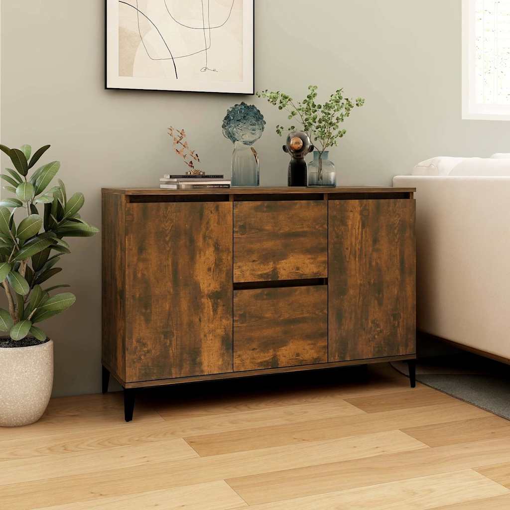 Sideboard Räuchereiche 102x35x70 cm Holzwerkstoff