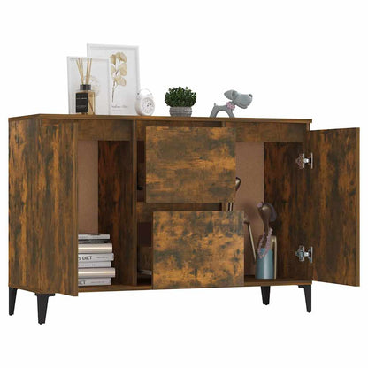 Sideboard Räuchereiche 102x35x70 cm Holzwerkstoff