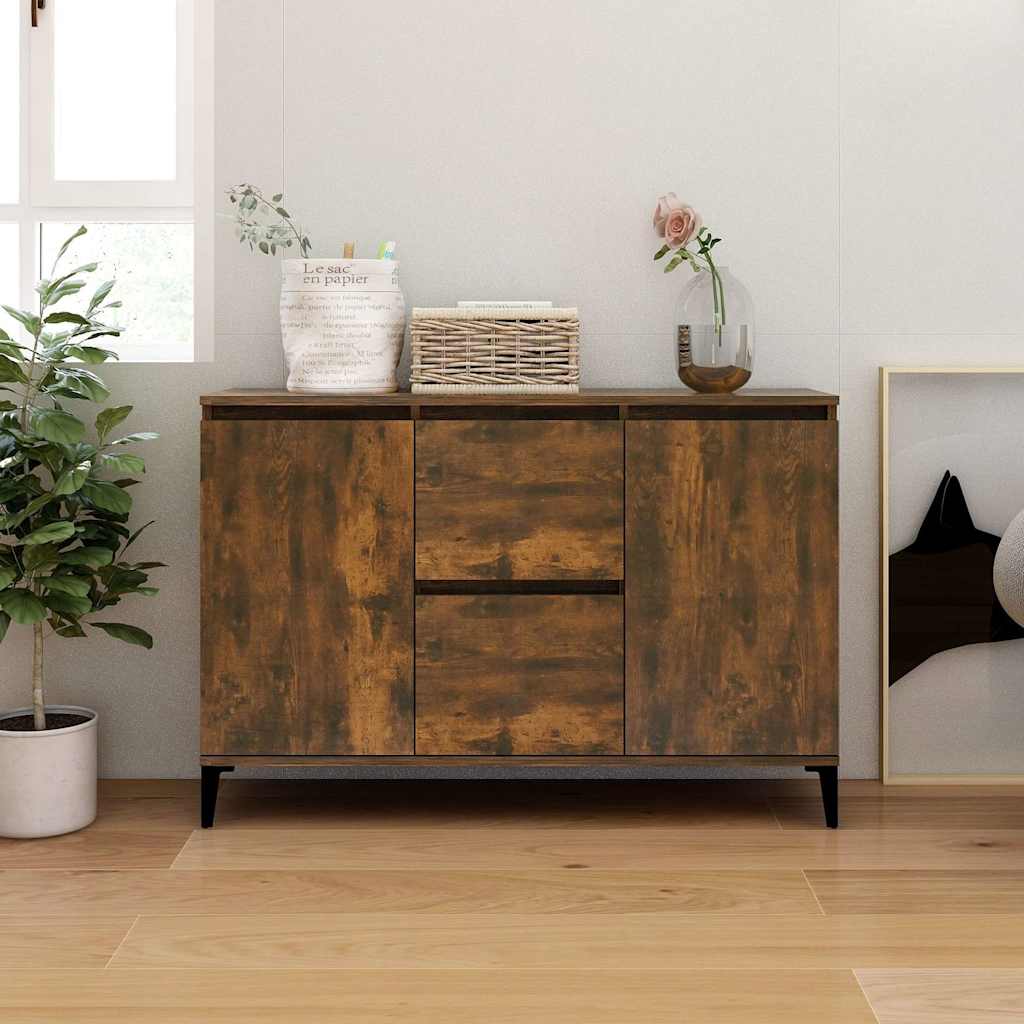 Sideboard Räuchereiche 102x35x70 cm Holzwerkstoff