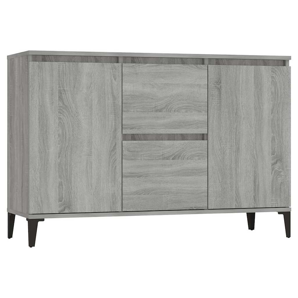 Sideboard Grau Sonoma 102x35x70 cm Holzwerkstoff