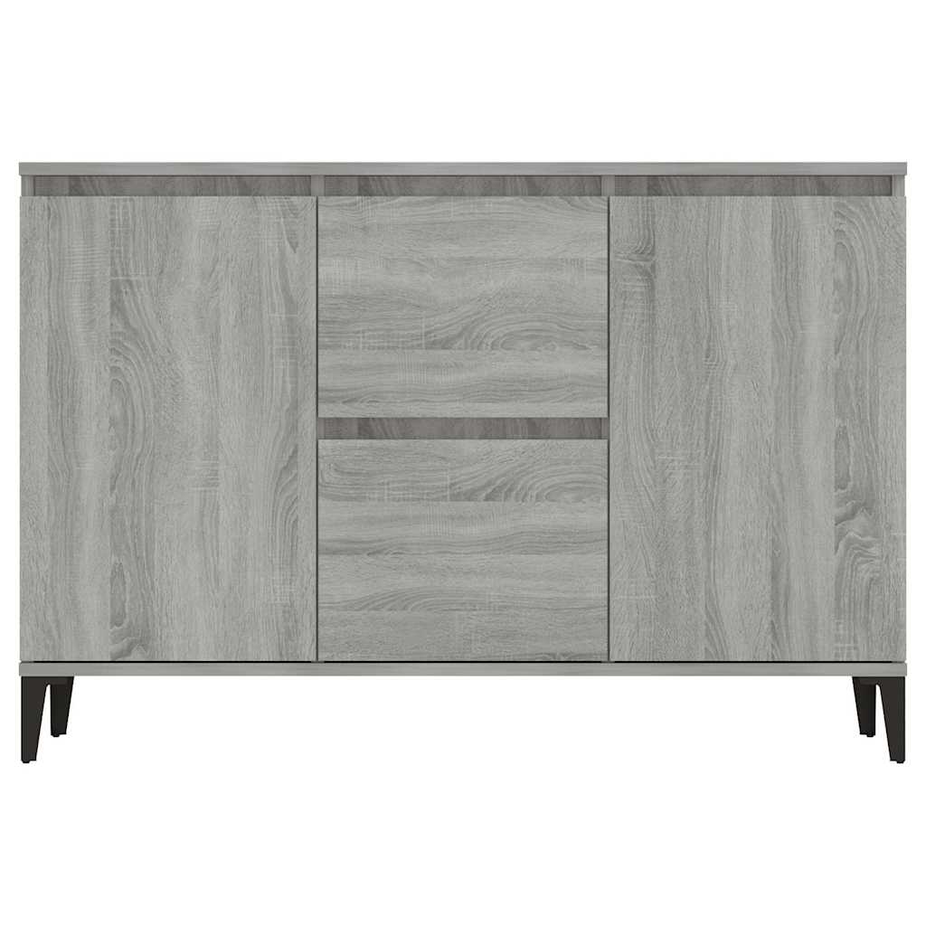 Sideboard Grau Sonoma 102x35x70 cm Holzwerkstoff
