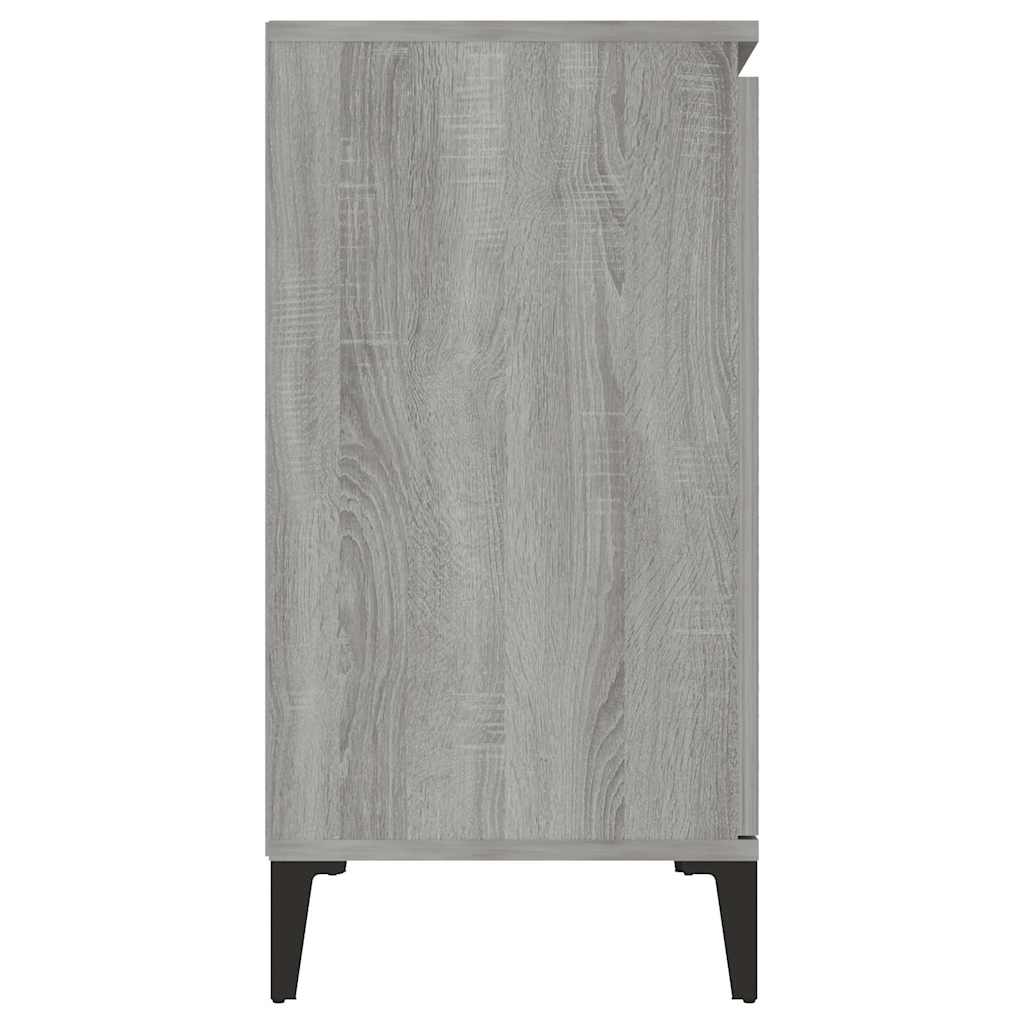 Sideboard Grau Sonoma 102x35x70 cm Holzwerkstoff