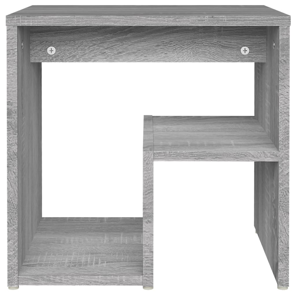 Table de chevet grise Sonoma 40x30x40 cm en bois