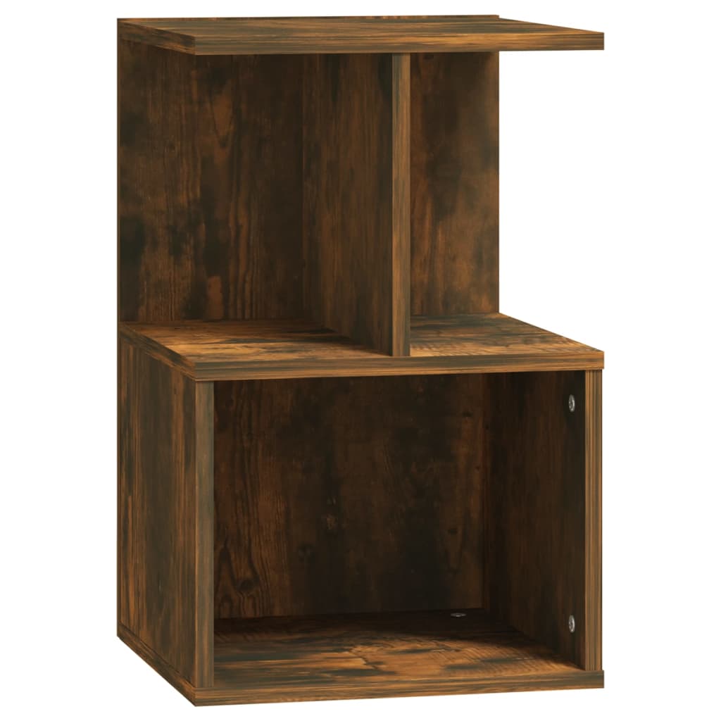 Bedside table smoked oak 35x35x55 cm wood material