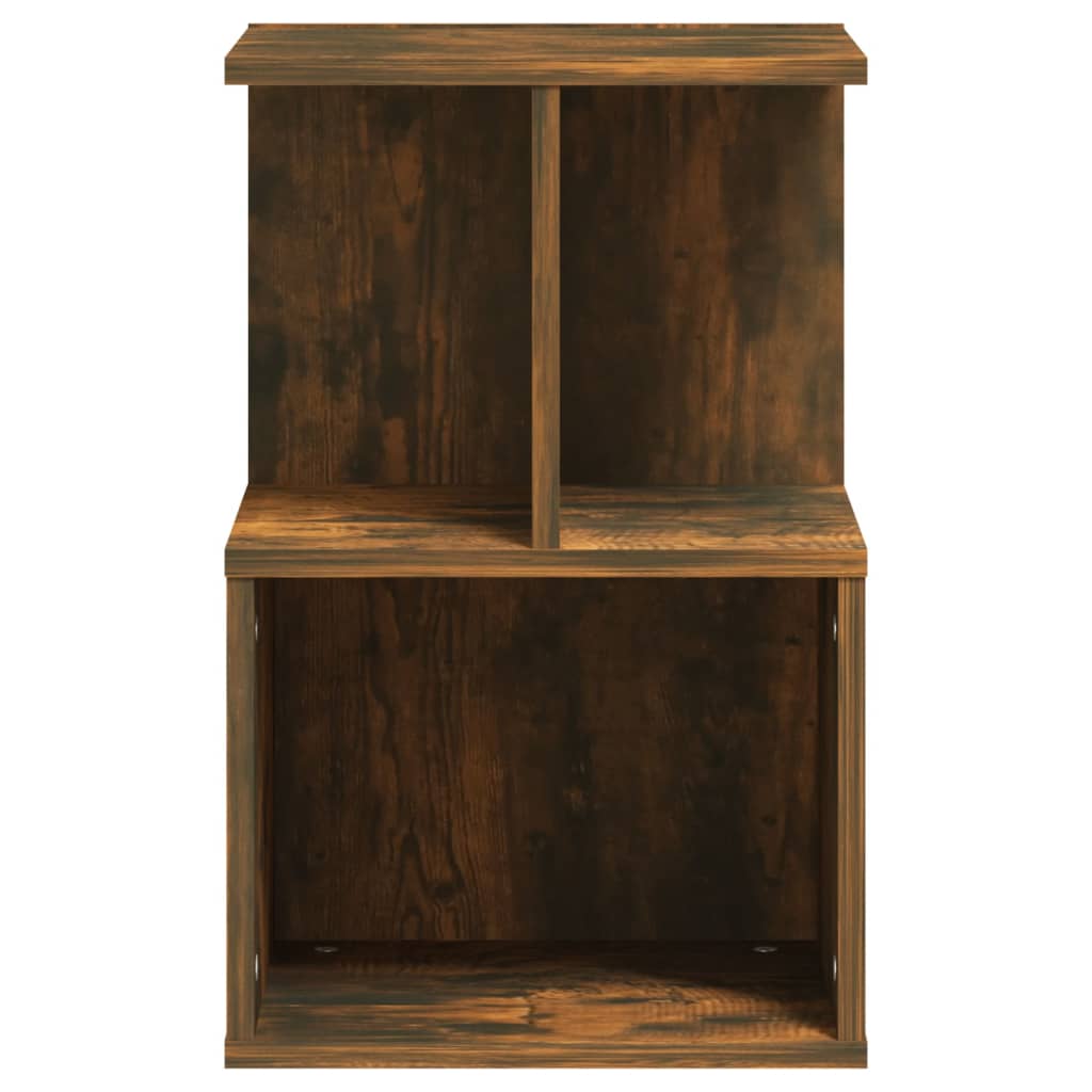 Bedside table smoked oak 35x35x55 cm wood material