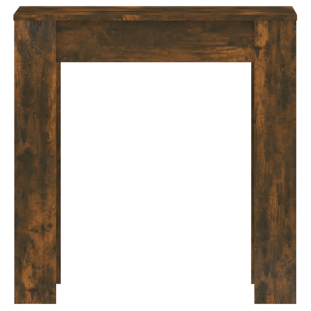 Table à manger chêne fumé 140x74,5x76 cm matériau bois