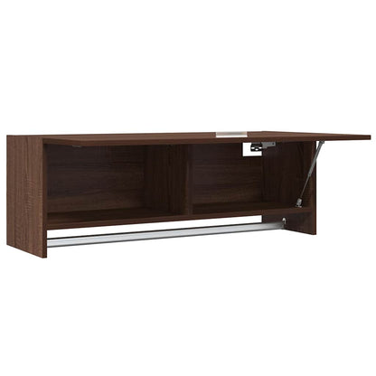 Kleiderschrank Braun Eichen-Optik 100x32,5x35 cm Holzwerkstoff