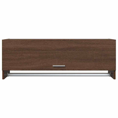Kleiderschrank Braun Eichen-Optik 100x32,5x35 cm Holzwerkstoff