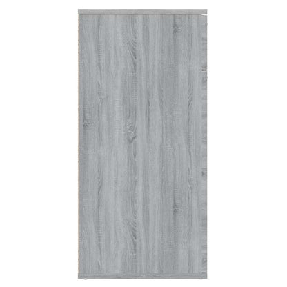 Sideboard Grau Sonoma 80x36x75 cm Holzwerkstoff