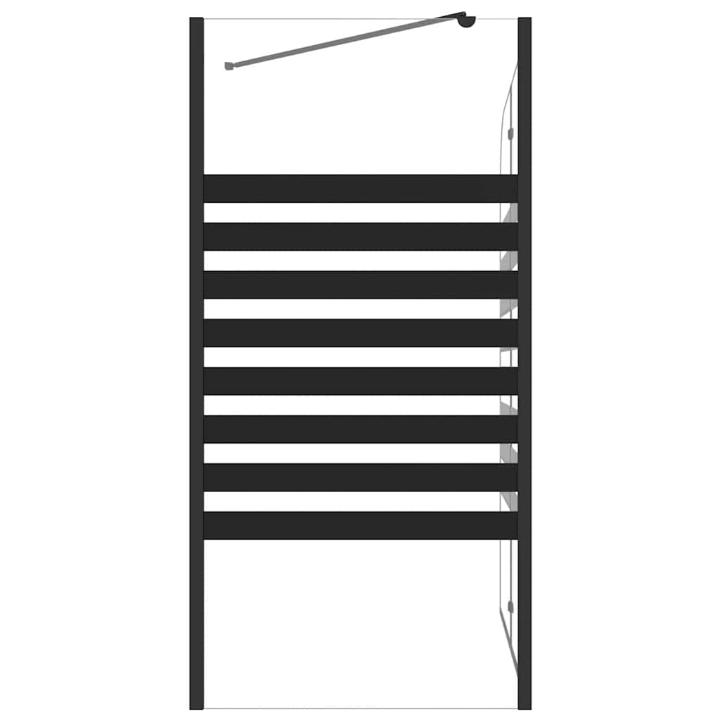 Duschabtrennung 120x68x130 cm Hartglas Gestreift