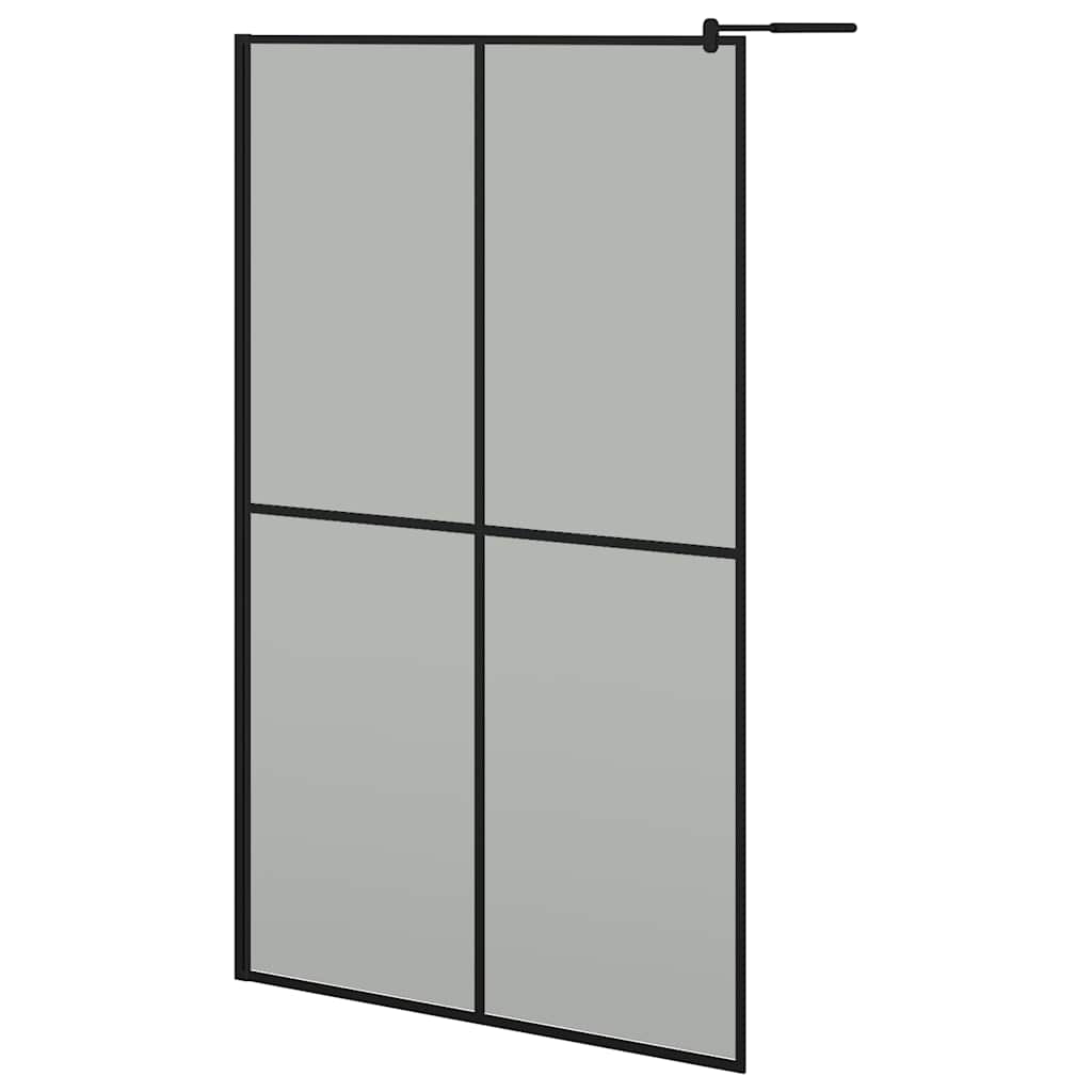 Duschwand für Walk-in Dusche 118x190 cm Dunkles Sicherheitsglas
