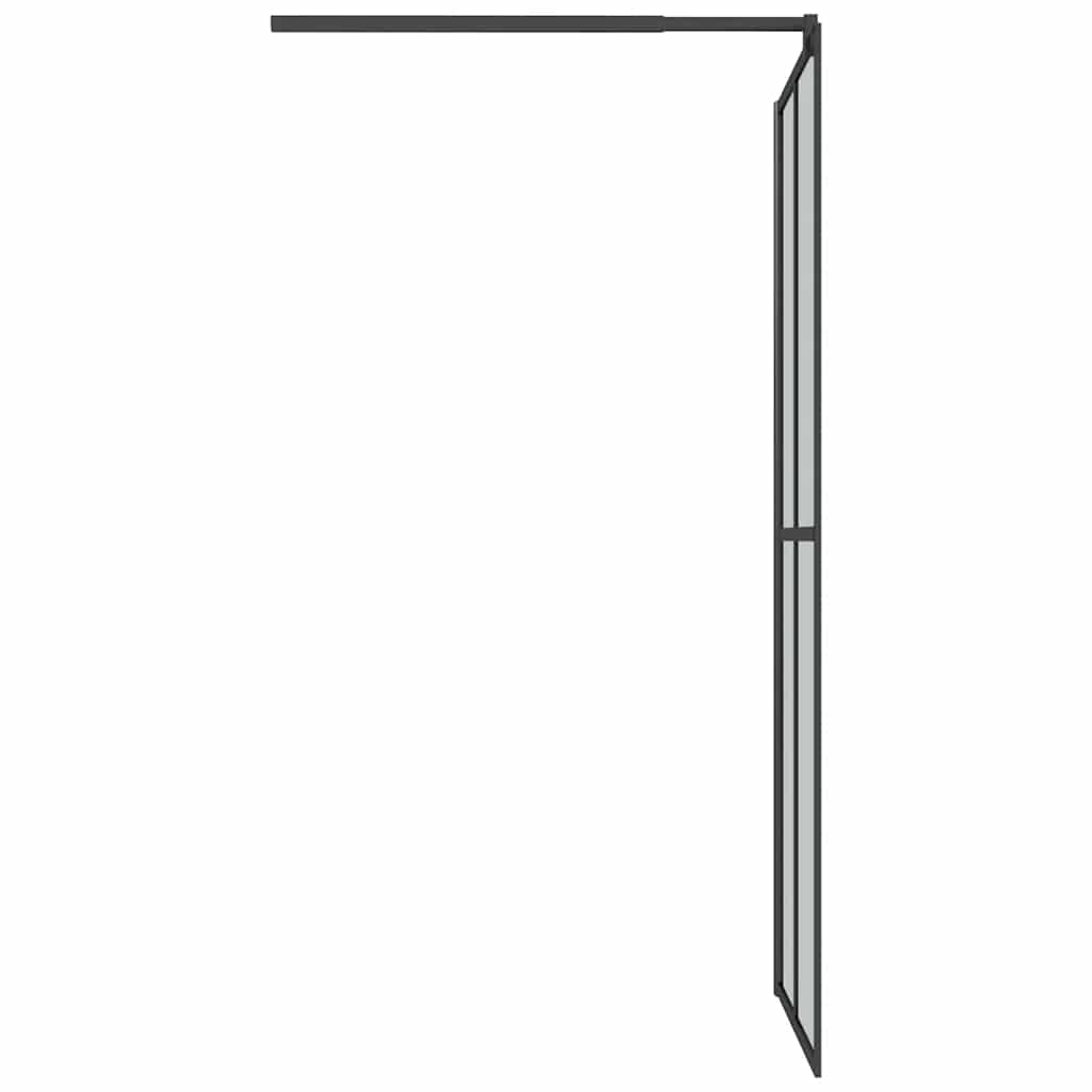 Duschwand für Walk-in Dusche 118x190 cm Dunkles Sicherheitsglas