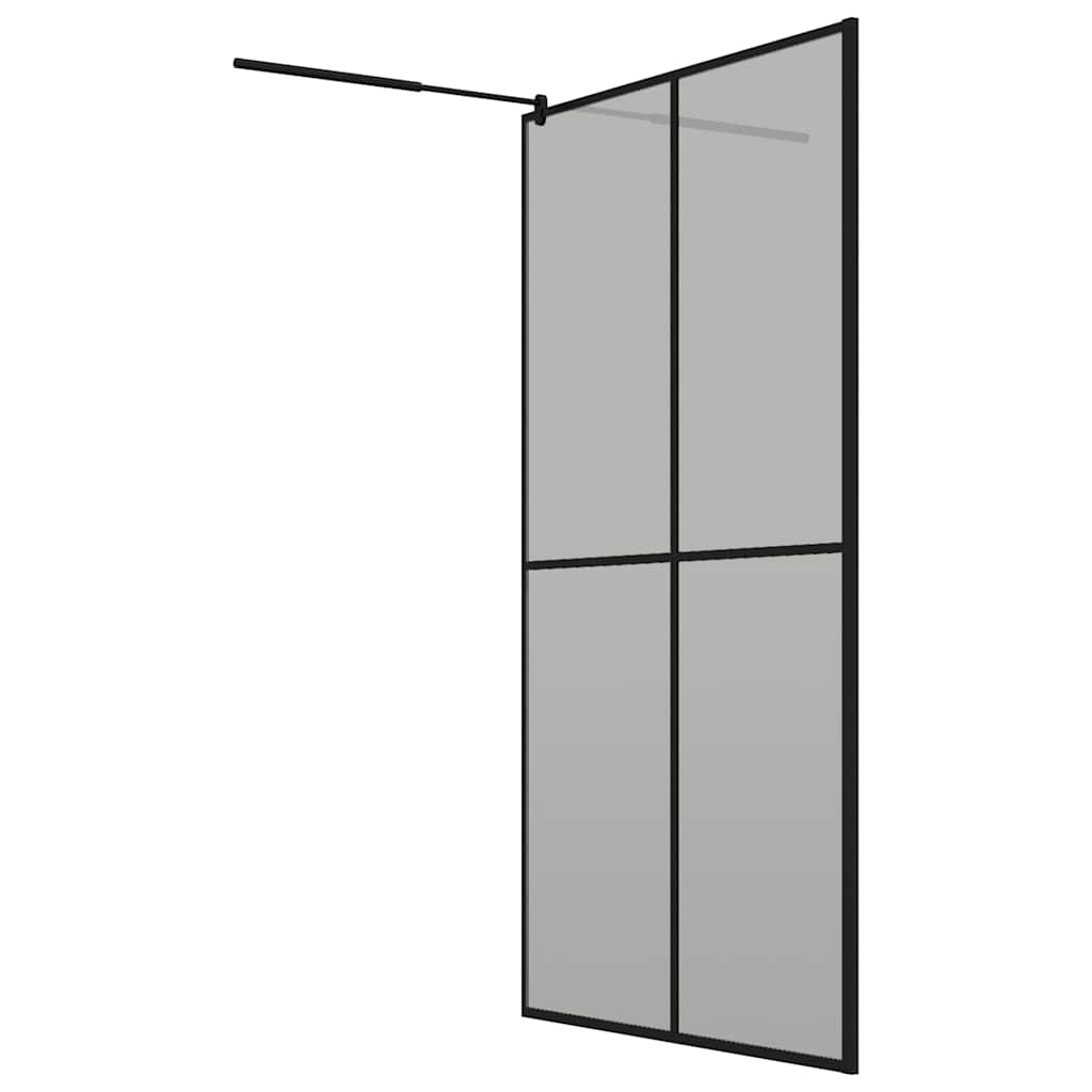 Duschwand für Walk-in Dusche 118x190 cm Dunkles Sicherheitsglas