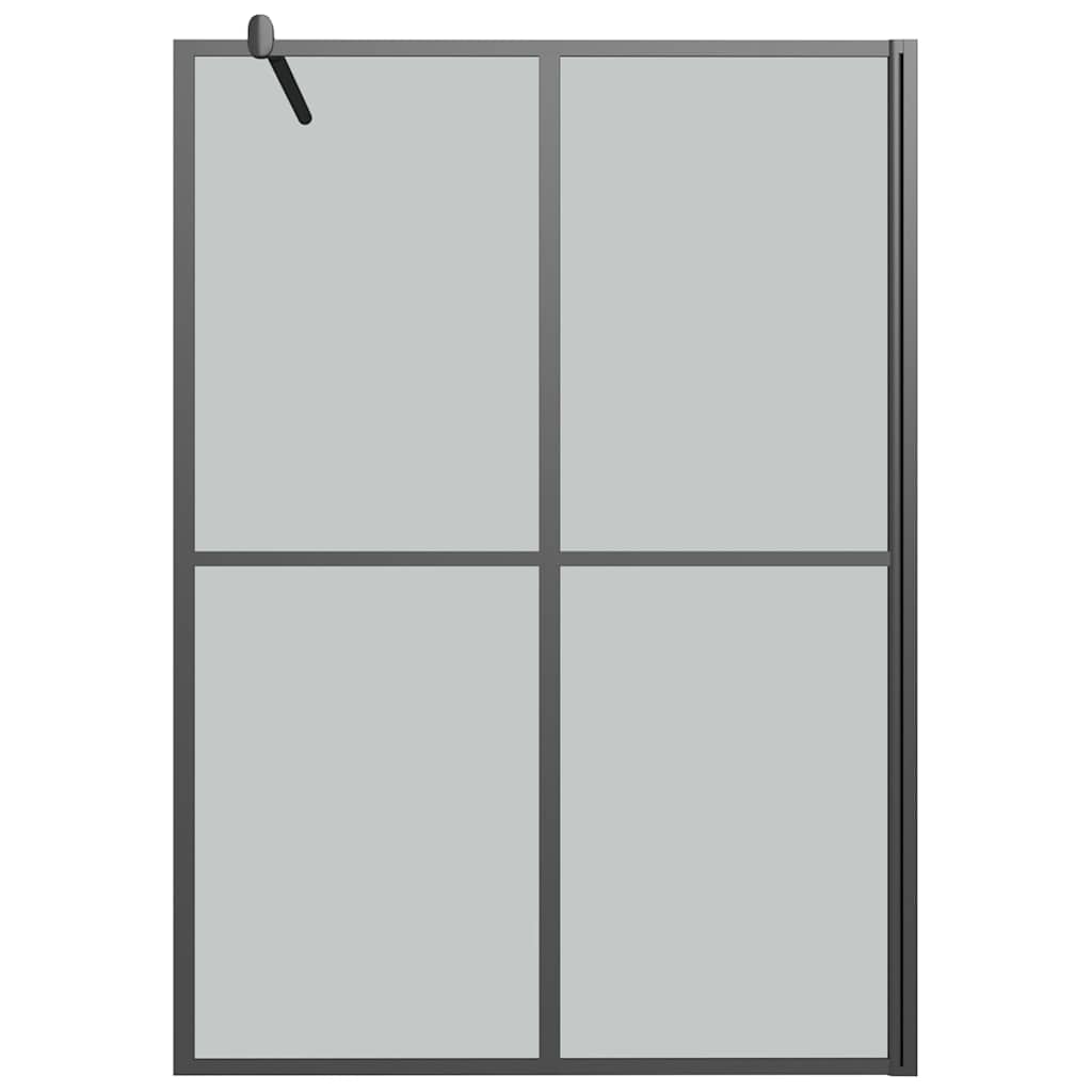Duschwand für Walk-in Dusche 140x195 cm Dunkles Sicherheitsglas
