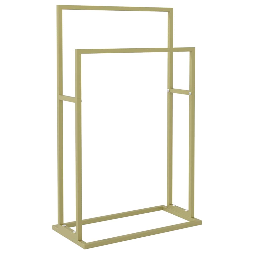 Handtuchständer Gold 48x24x78,5 cm Eisen
