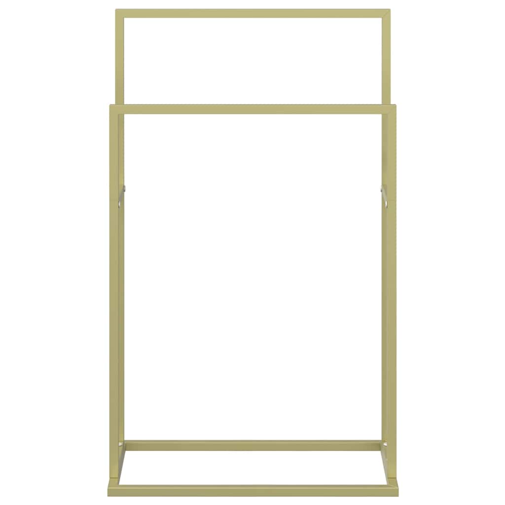 Handtuchständer Gold 48x24x78,5 cm Eisen