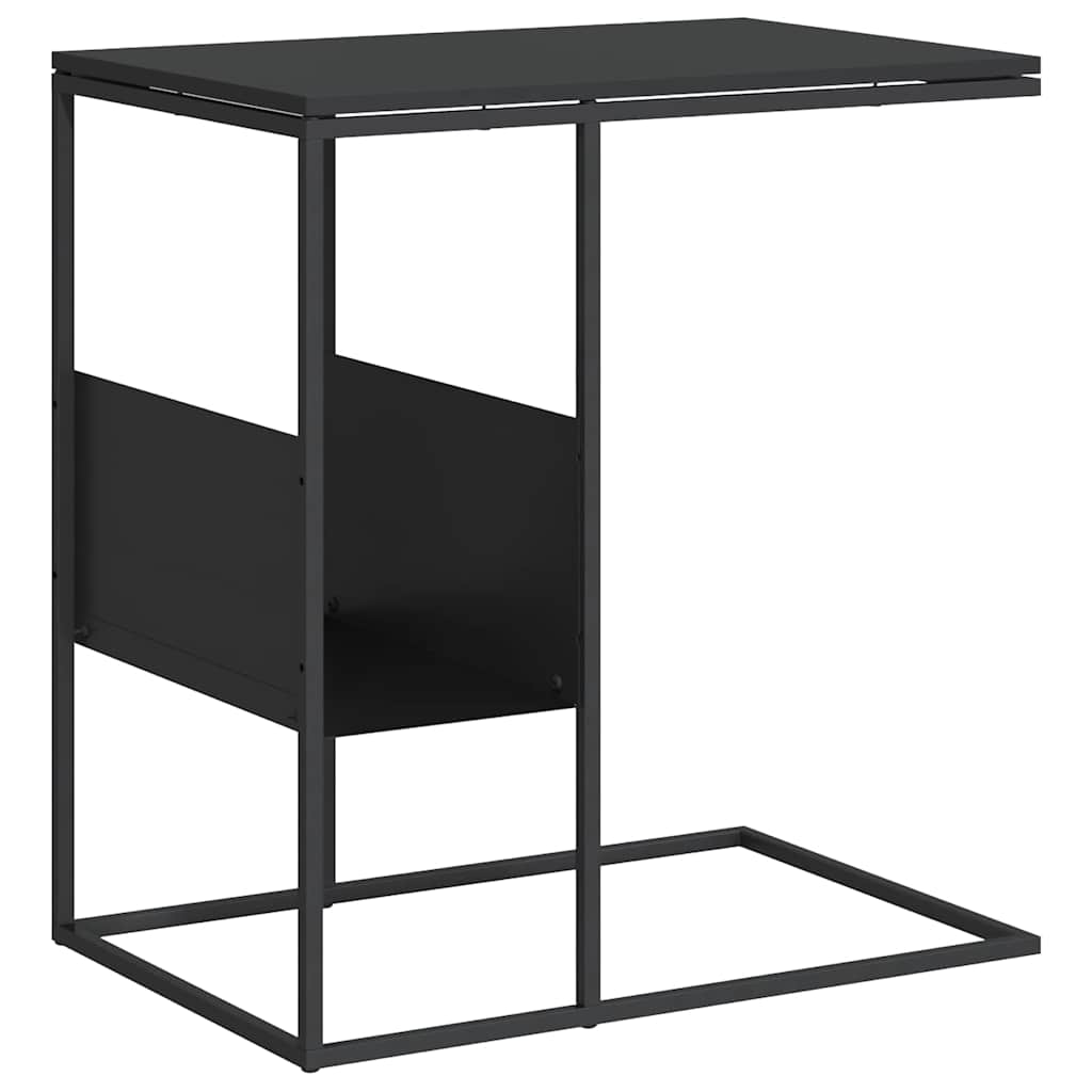 Beistelltisch Schwarz 55x36x59,5 cm Holzwerkstoff
