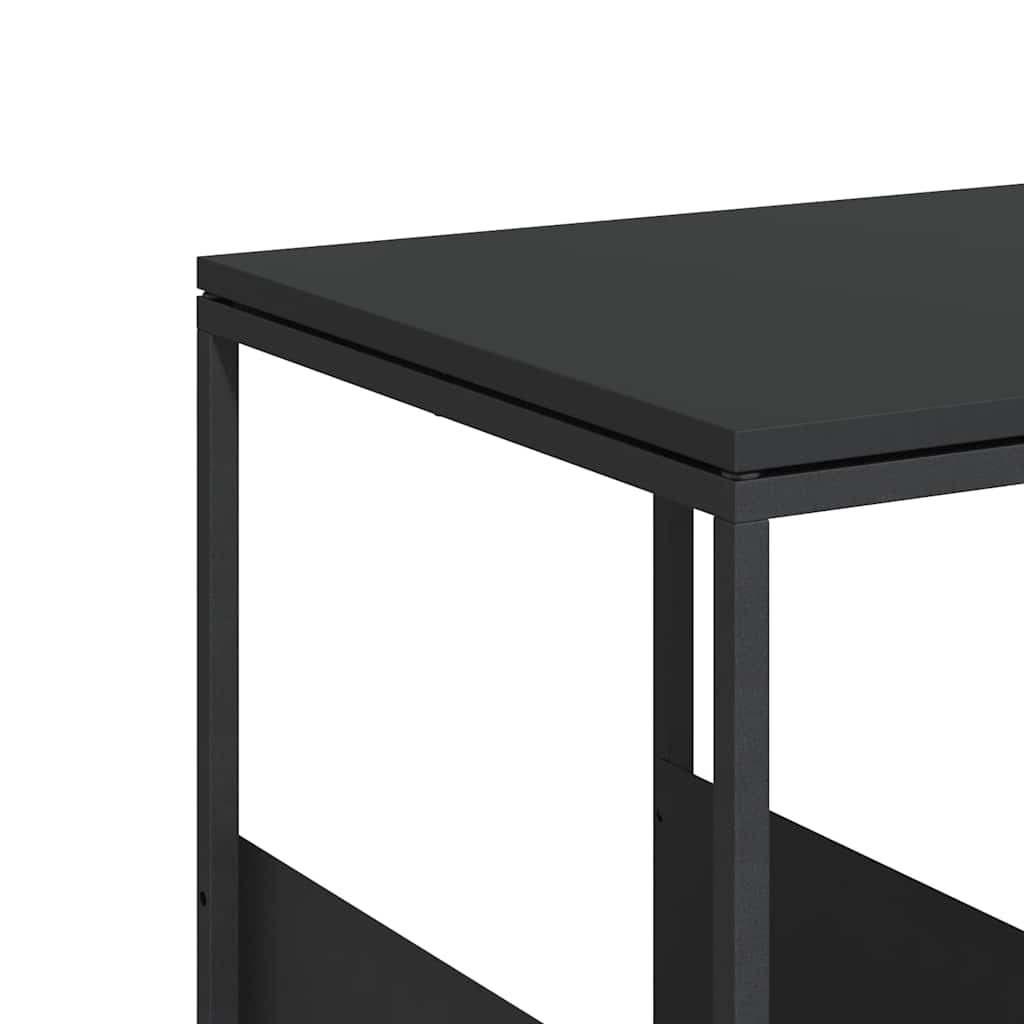 Beistelltisch Schwarz 55x36x59,5 cm Holzwerkstoff