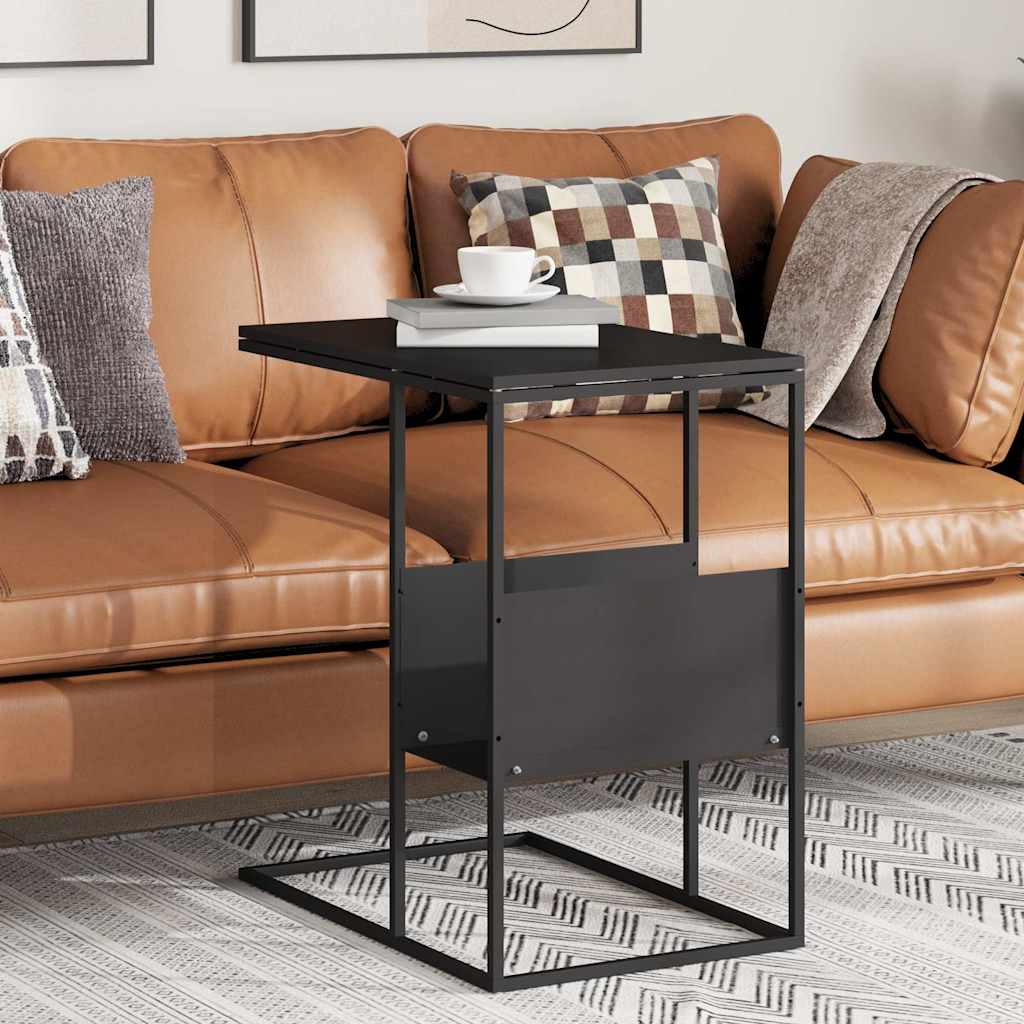 Beistelltisch Schwarz 55x36x59,5 cm Holzwerkstoff