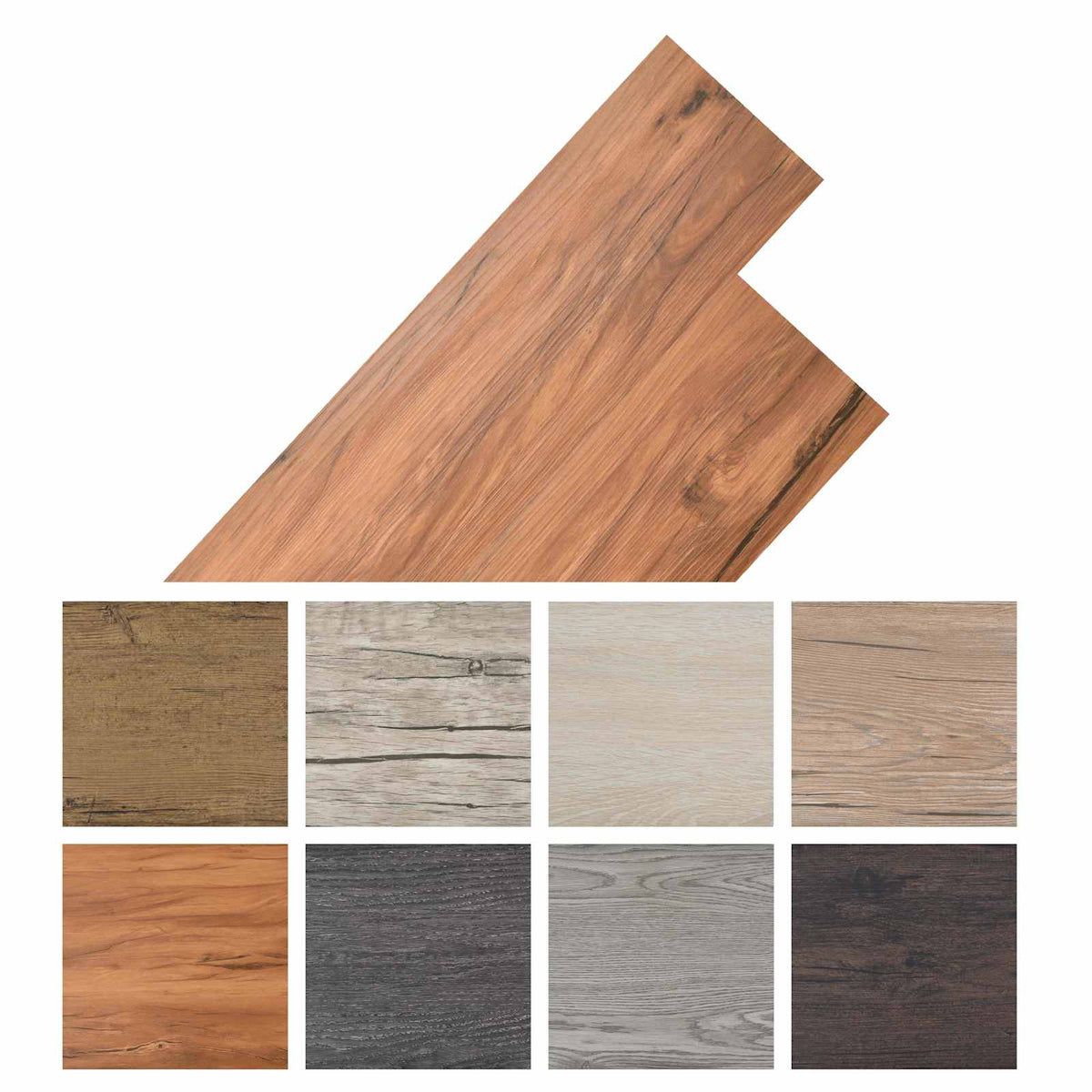Bodenplanken Natur 2,51 m² 18 Stk. PVC