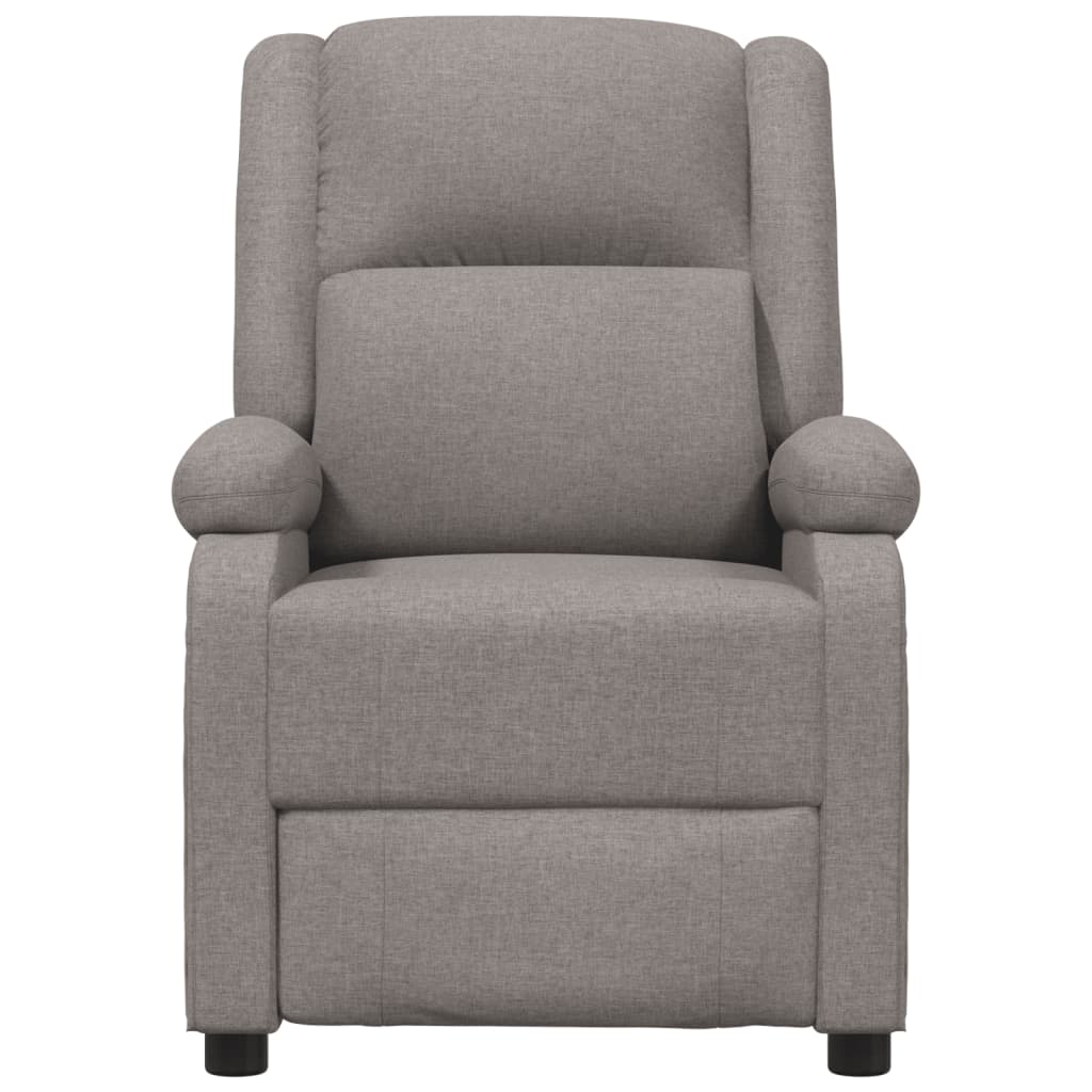 Massagesessel Elektrisch Taupe Stoff