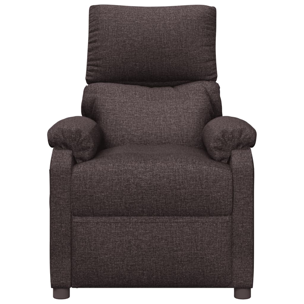 Relaxsessel Elektrisch Dunkelbraun Stoff