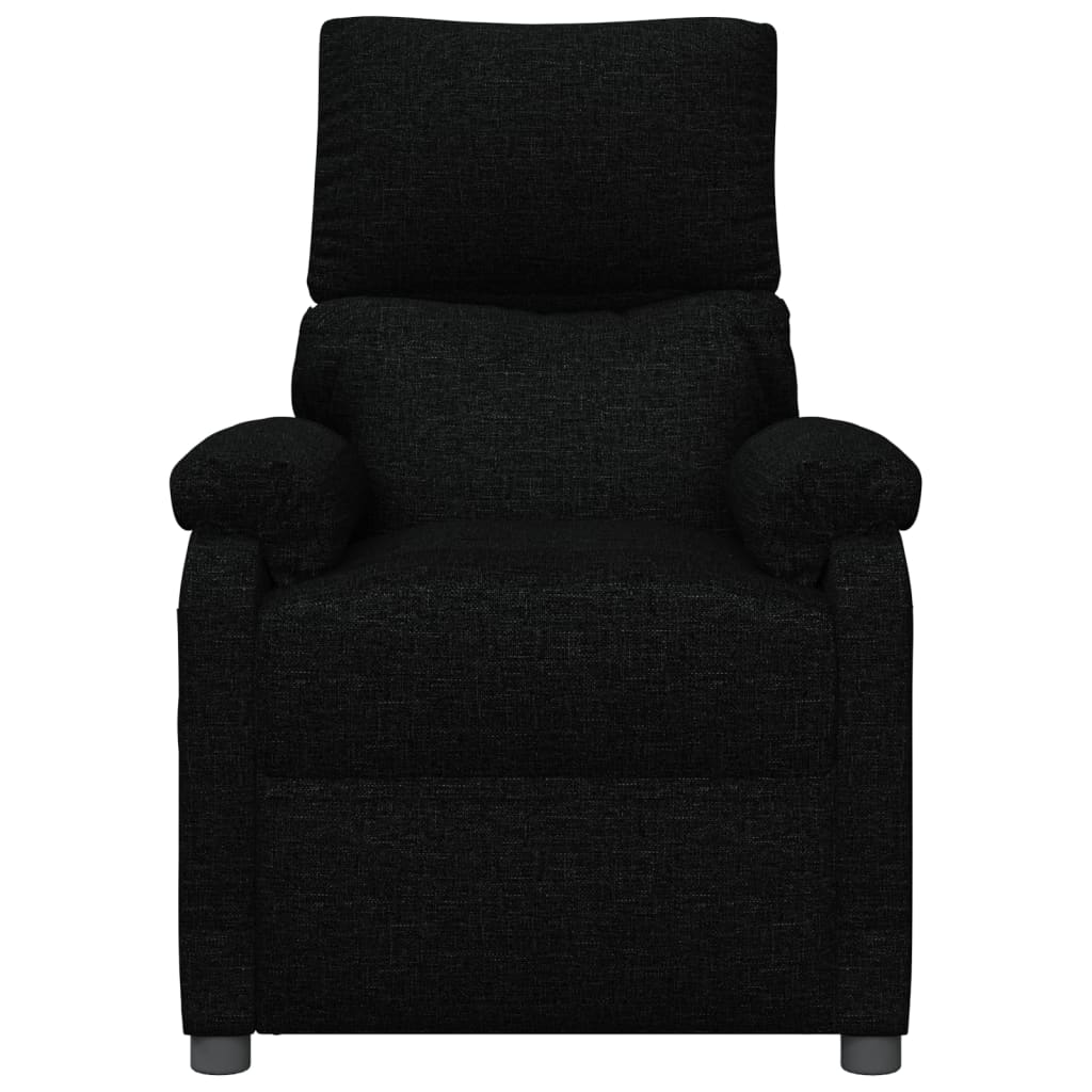 Massagesessel Elektrisch Schwarz Stoff