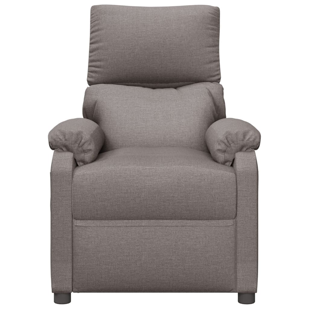 Massagesessel Elektrisch Taupe Stoff