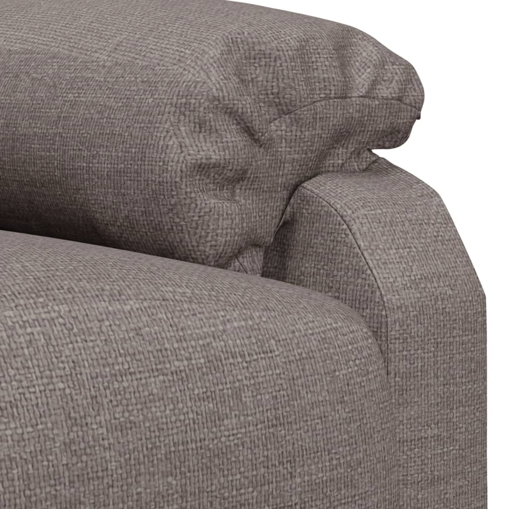 Massagesessel Elektrisch Taupe Stoff