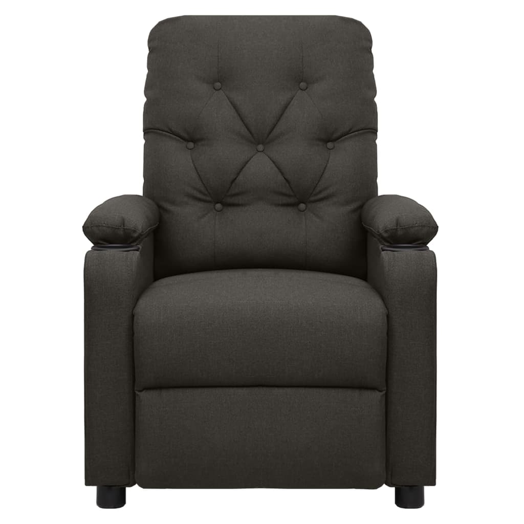 Massagesessel Elektrisch Taupe Stoff