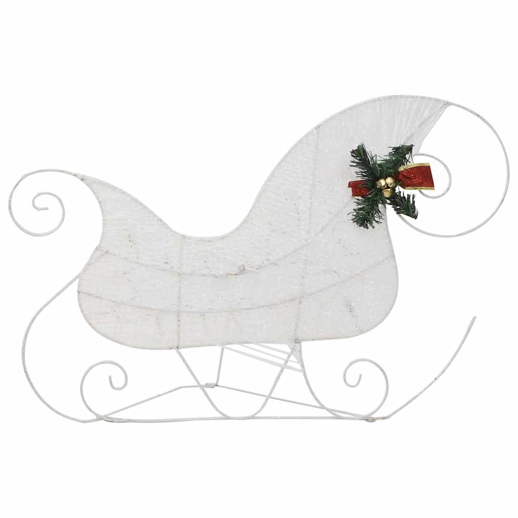 Rentier mit Schlitten Weihnachtsdekoration 140LEDs Outdoor Weiß