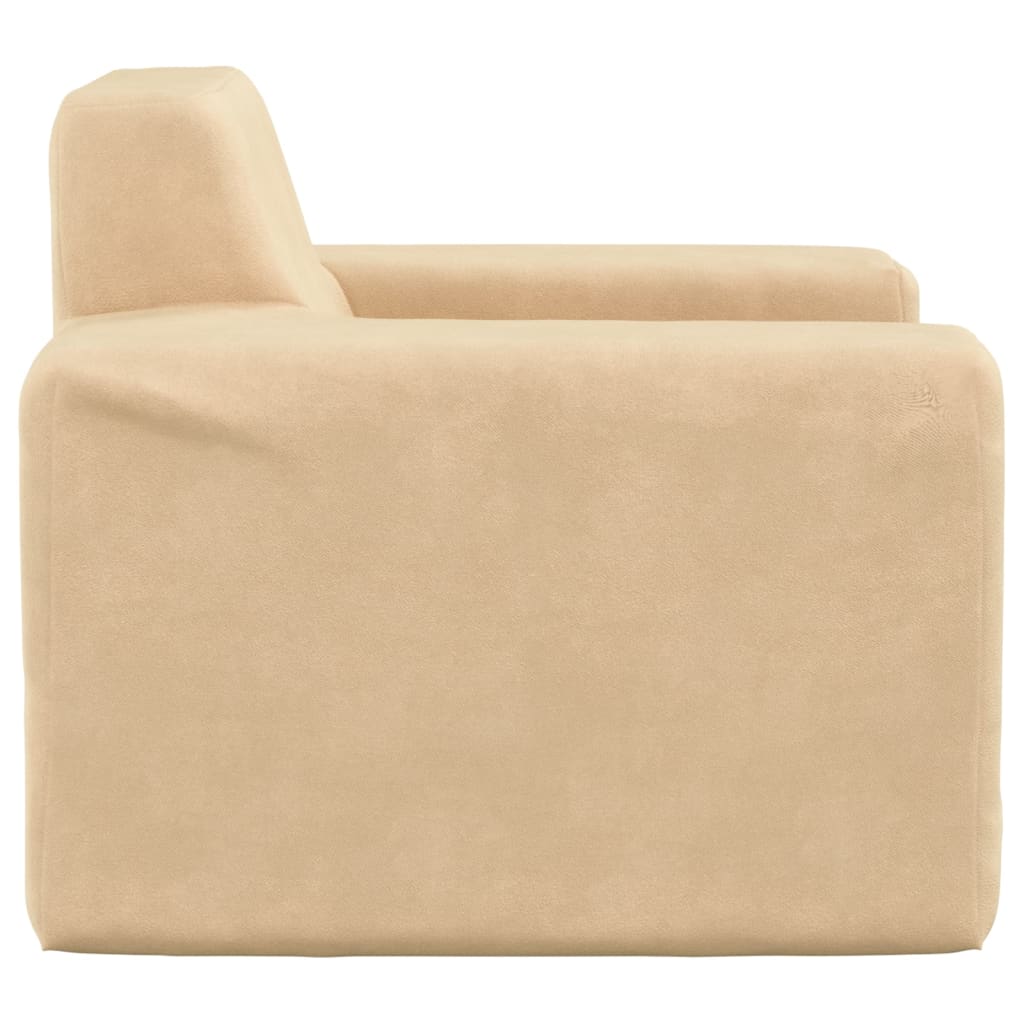 Children's sofa cream soft plush