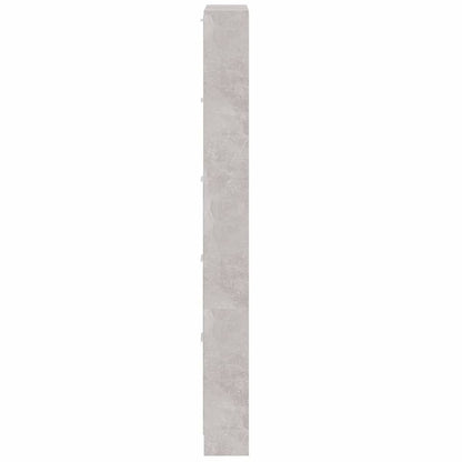 Schuhschrank Betongrau 59x17x169 cm Holzwerkstoff