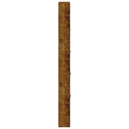 Schuhschrank Räuchereiche 59x17x169 cm Holzwerkstoff