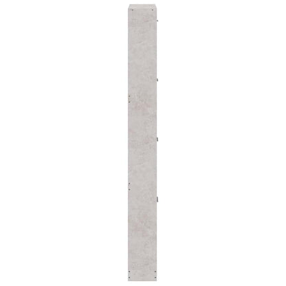 Schuhschrank Betongrau 59x17x150 cm Holzwerkstoff