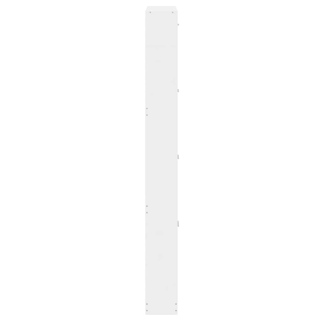 Schuhschrank Hochglanz-Weiß 59x17x150 cm Holzwerkstoff