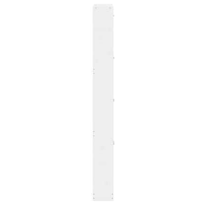 Schuhschrank Hochglanz-Weiß 59x17x150 cm Holzwerkstoff