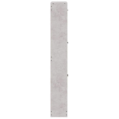 Schuhschrank Betongrau 59x17x108 cm Holzwerkstoff