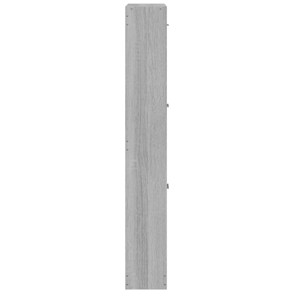 Schuhschrank Grau Sonoma 59x17x108 cm Holzwerkstoff