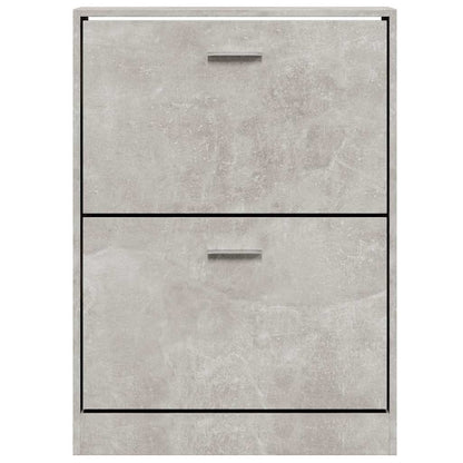 Schuhschrank Betongrau 59x17x81 cm Holzwerkstoff