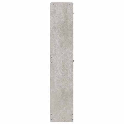 Schuhschrank Betongrau 59x17x81 cm Holzwerkstoff