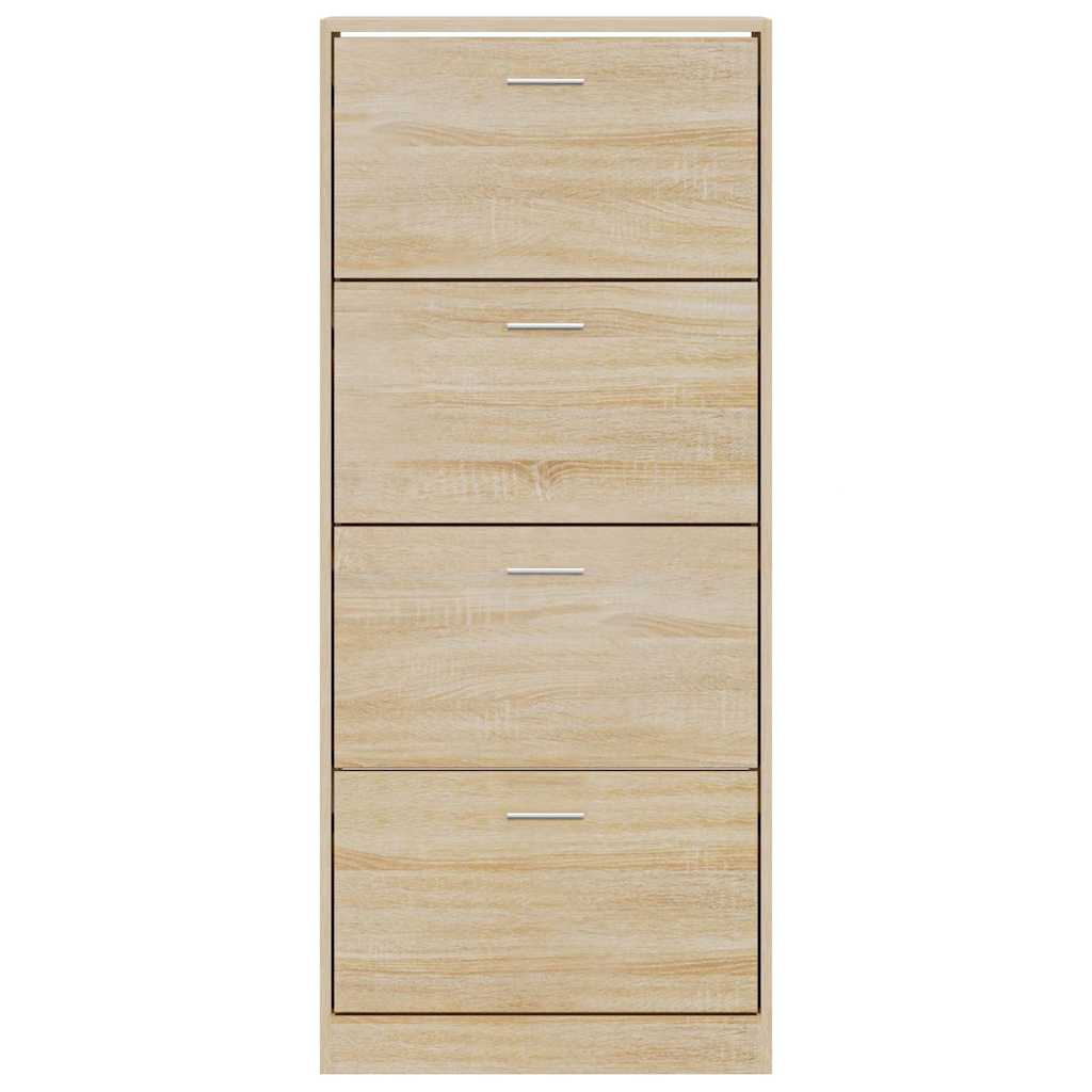 Schuhschrank Sonoma-Eiche 63x24x147 cm Holzwerkstoff