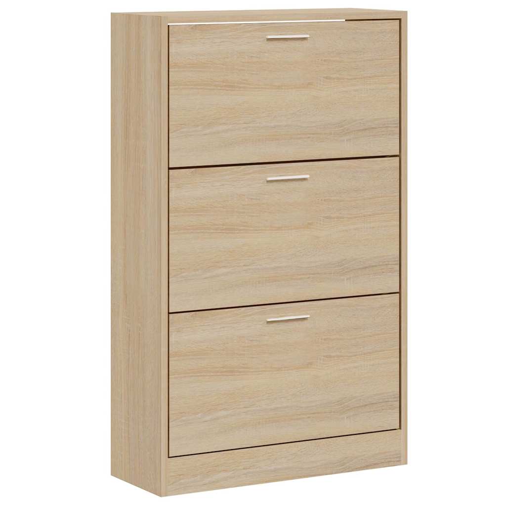 Schuhschrank Sonoma-Eiche 63x24x103 cm Holzwerkstoff