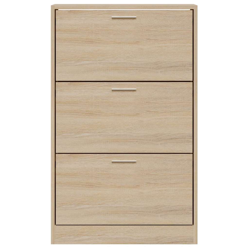 Schuhschrank Sonoma-Eiche 63x24x103 cm Holzwerkstoff