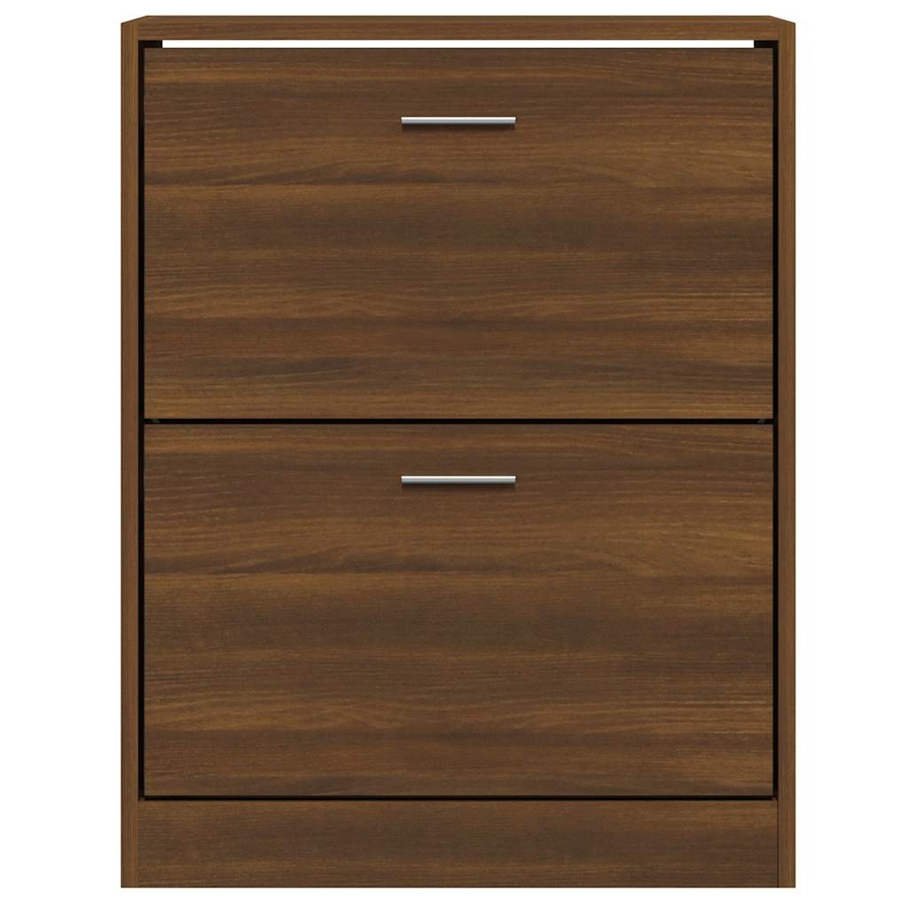 Schuhschrank Braun Eichen-Optik 63x24x81 cm Holzwerkstoff