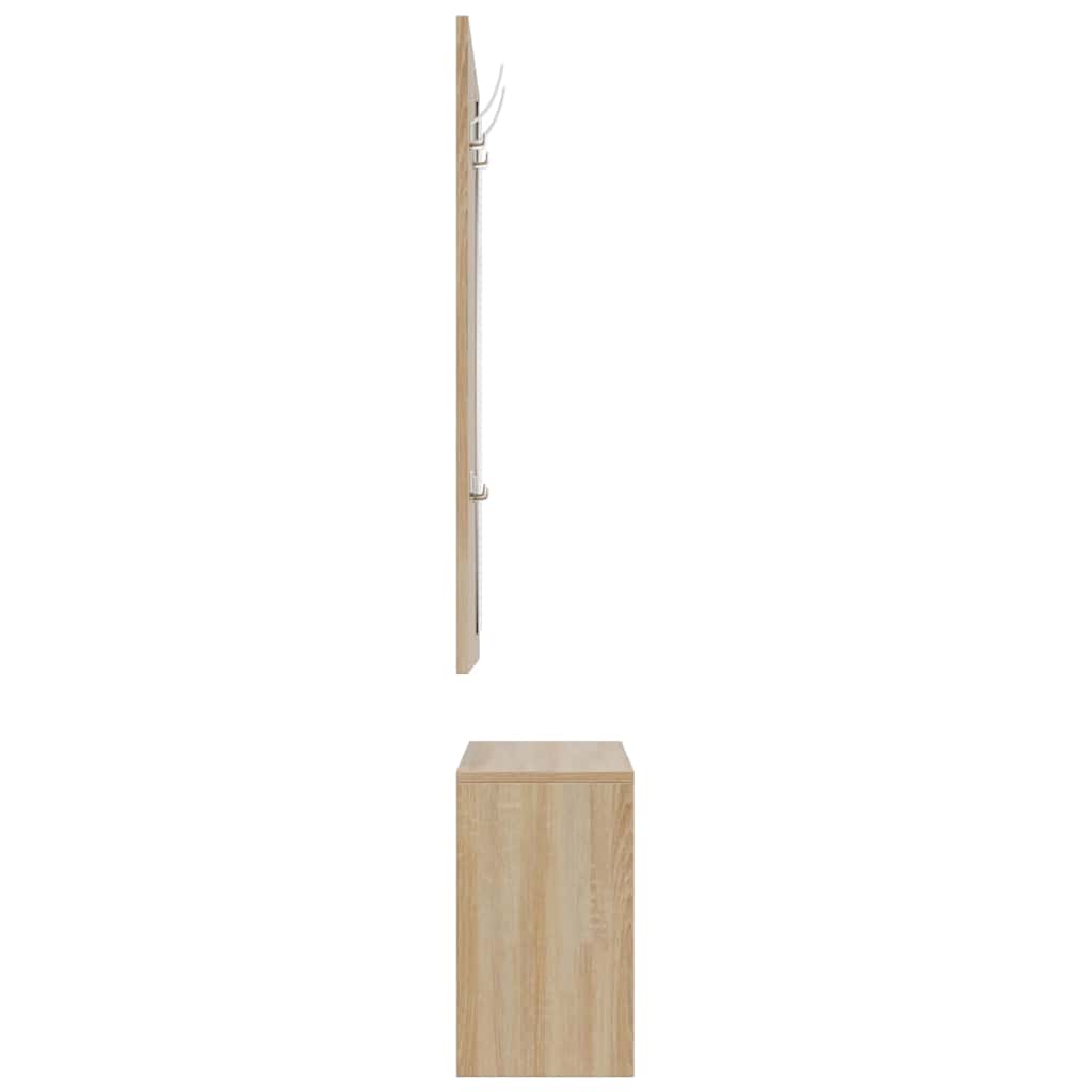 3-in-1 Schuhschrank-Set Sonoma-Eiche Holzwerkstoff