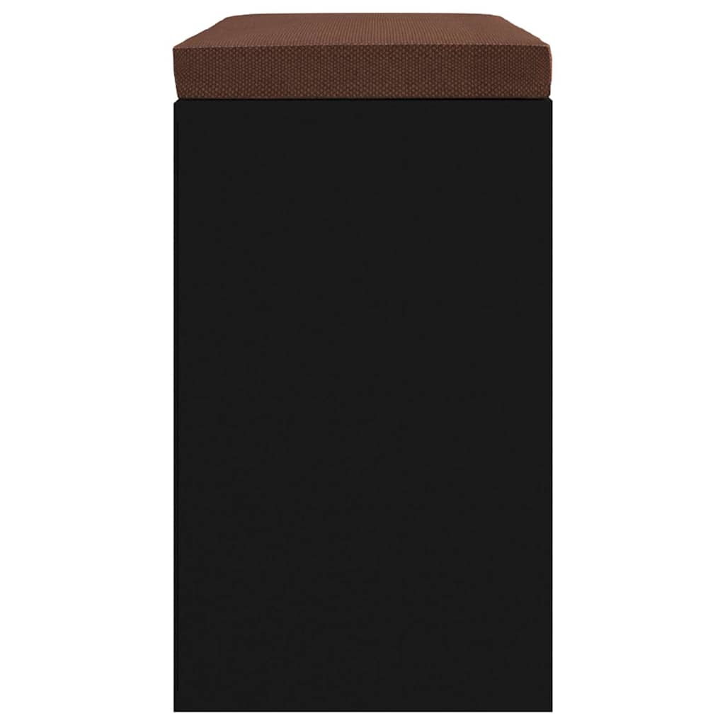 Schuhbank Schwarz 103x30x48 cm Holzwerkstoff
