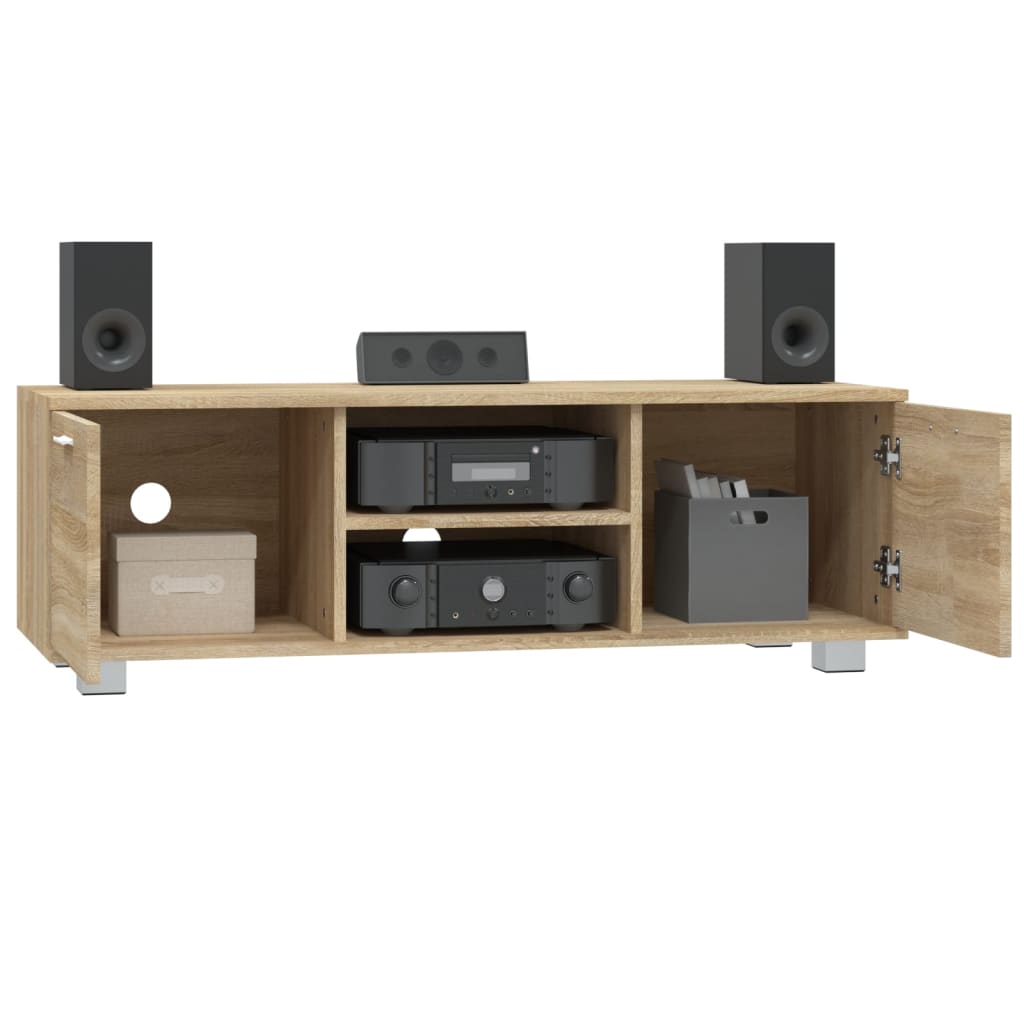 Meuble TV en chêne Sonoma 120x40,5x35 cm, matériau à base de bois