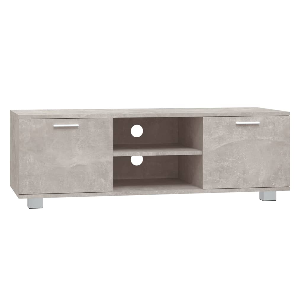 TV-Schrank Betongrau 120x40,5x35 cm Holzwerkstoff