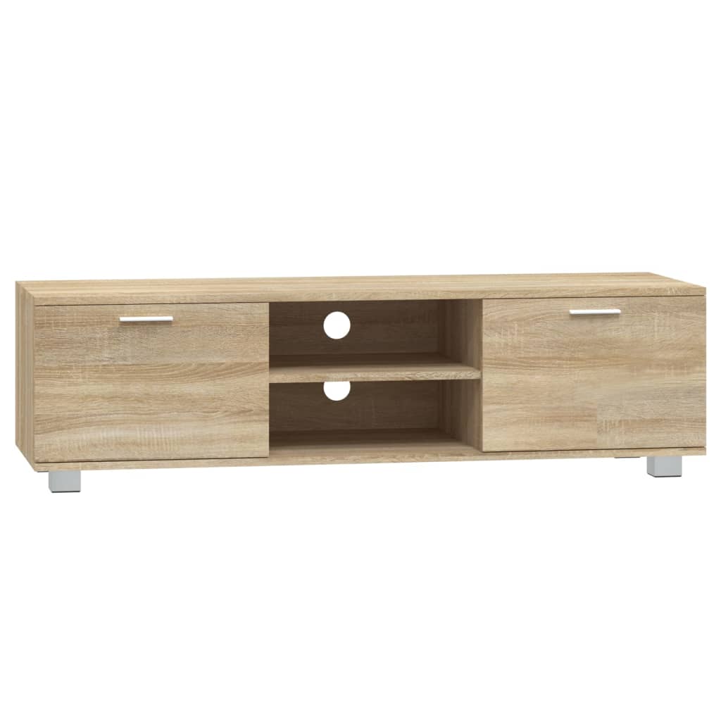 Meuble TV en chêne Sonoma 140x40,5x35 cm, matériau à base de bois